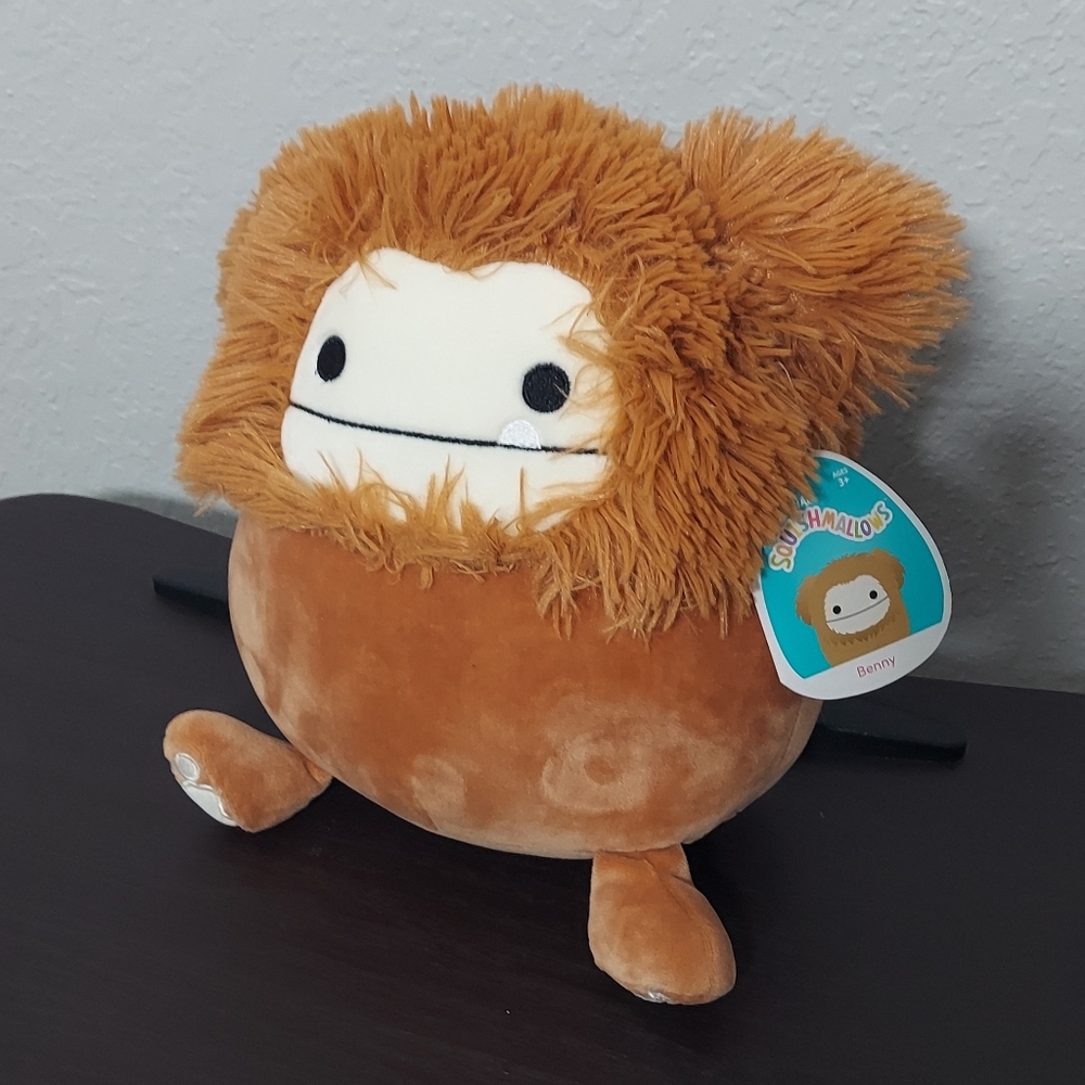 New Squishmallows Benny Bigfoot Brown Yeti Plush 8" Soft Stuffed Animal Monster